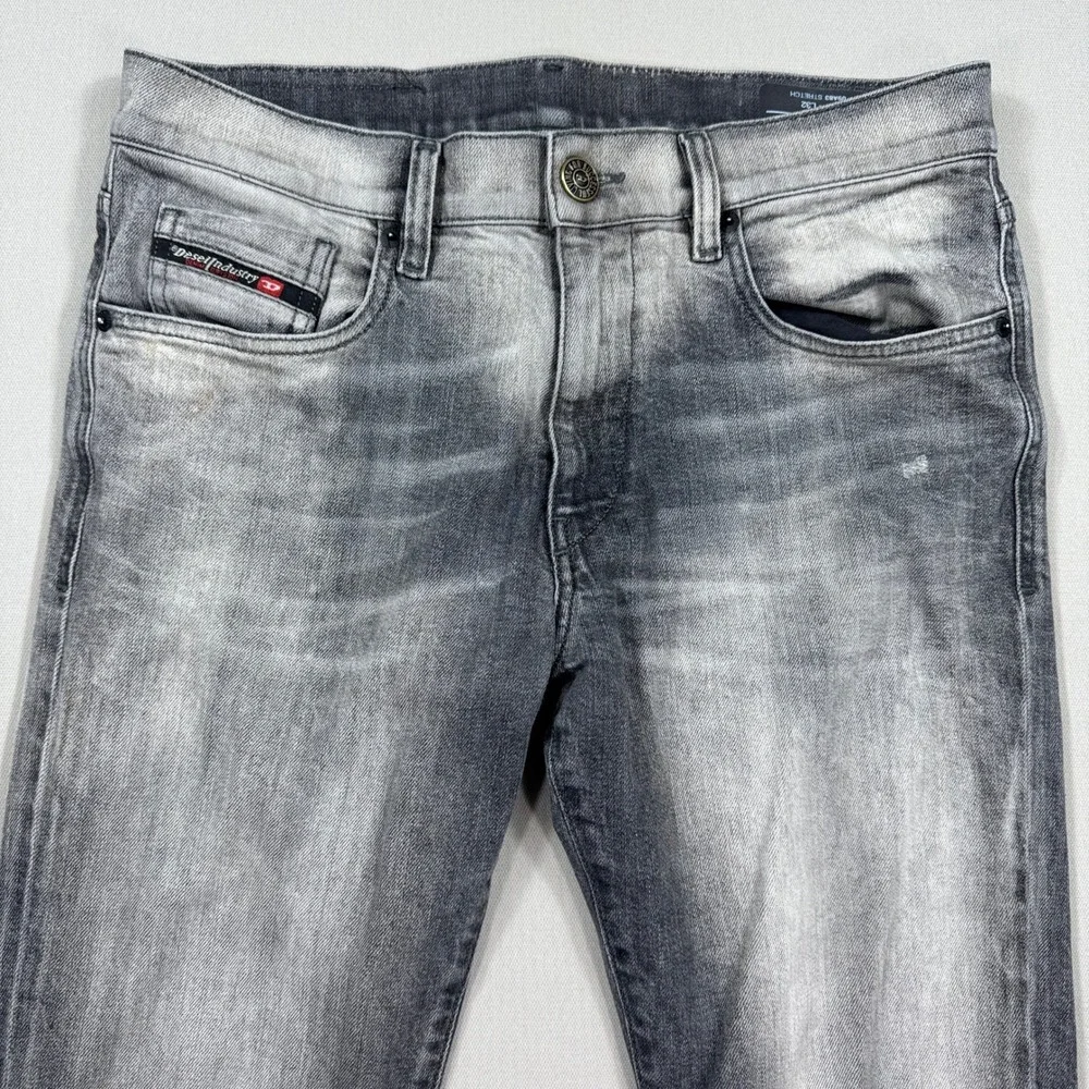 Diesel Jeans Men's 31x32 Black D-Strukt Slim Fit Skinny Stretch Made In Italy - Picture 2 of 14